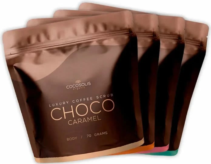 Skrab trupi COCOSOLIS Luxury Coffee Scrub Box Set unisex 4 copë