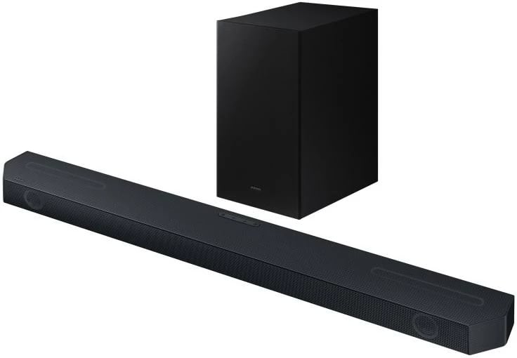 Soundbar Samsung HW-Q600C/EN me subwoofer pa tela, e zezë