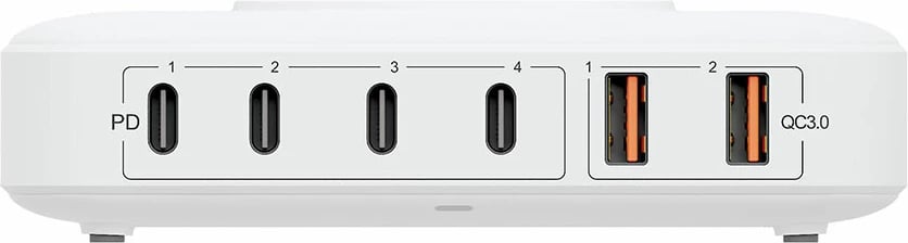 Karikues muri 3mk Hyper Charger PowerMax 100W, 7 porta, i bardhë