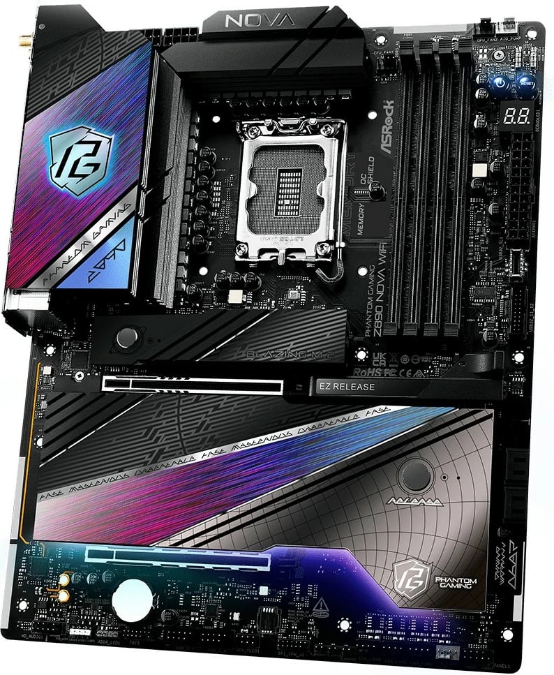 Pllakë amë ASRock Phantom Gaming Z890 Nova WiFi, LGA 1851, DDR5, Wi-Fi 7, ATX
