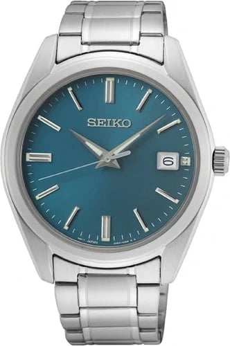 Orë dore SEIKO Classic Gent për meshkuj, petrol blue