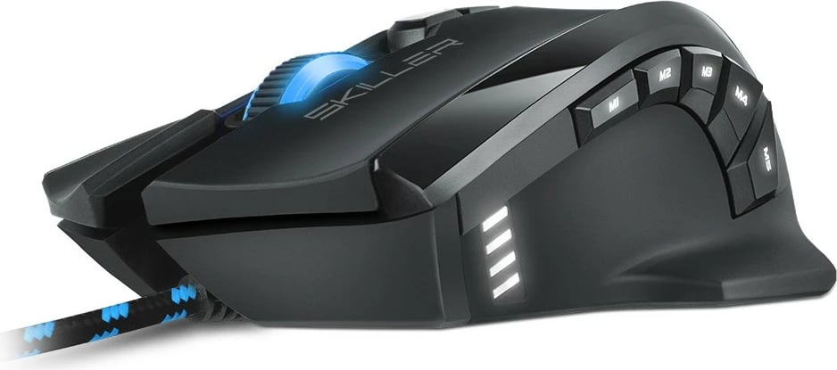 Maus gaming Sharkoon Skiller SGM1, 12 butona, me kabllo, i zi