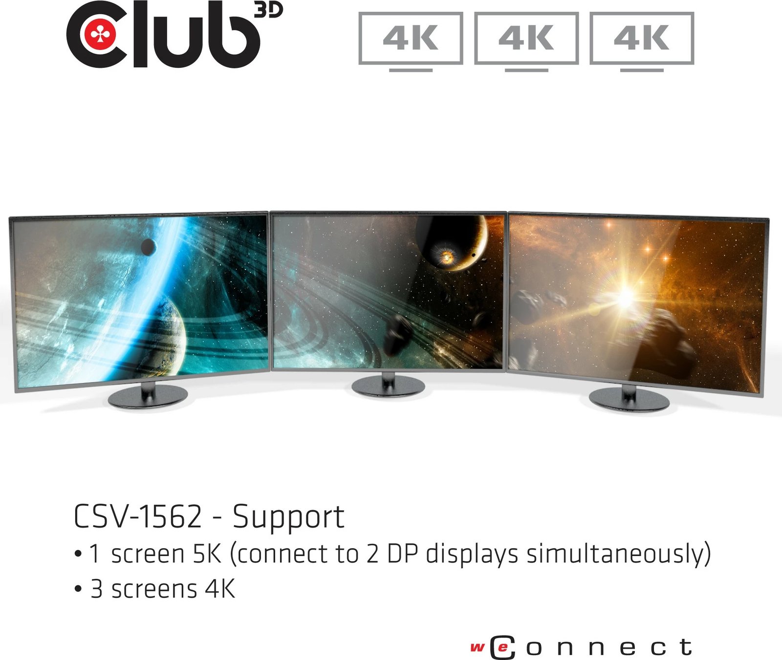 Docking station Club3D CSV-1562, 6xUSB3, 2xDP, 3xHDMI, LAN, USB-C, e zezë