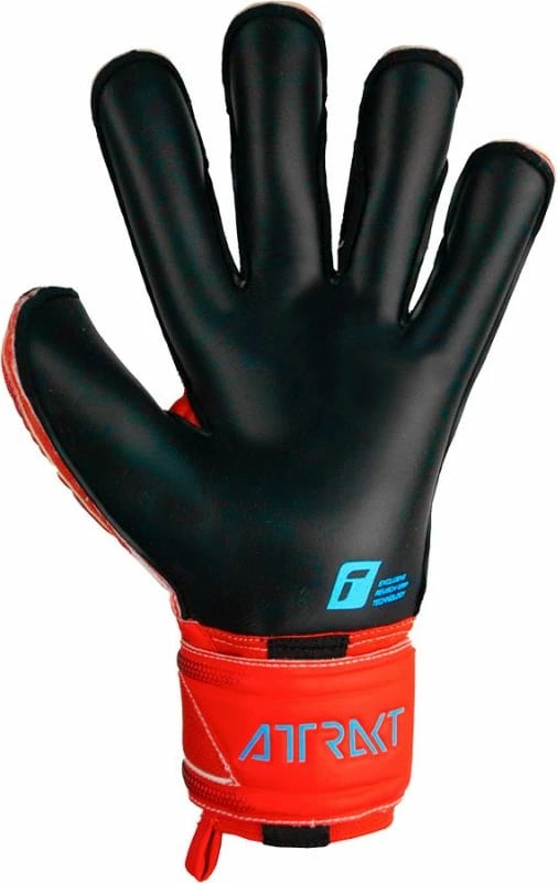 Doreza portieri për meshkuj Reusch Attrakt Gold X Evolution Cut Finger Support, të kuqe