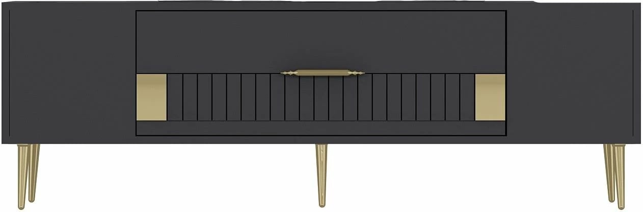Komodë për TV, ngjyrë antracit dhe ari, Skye Decor, Dekolp4