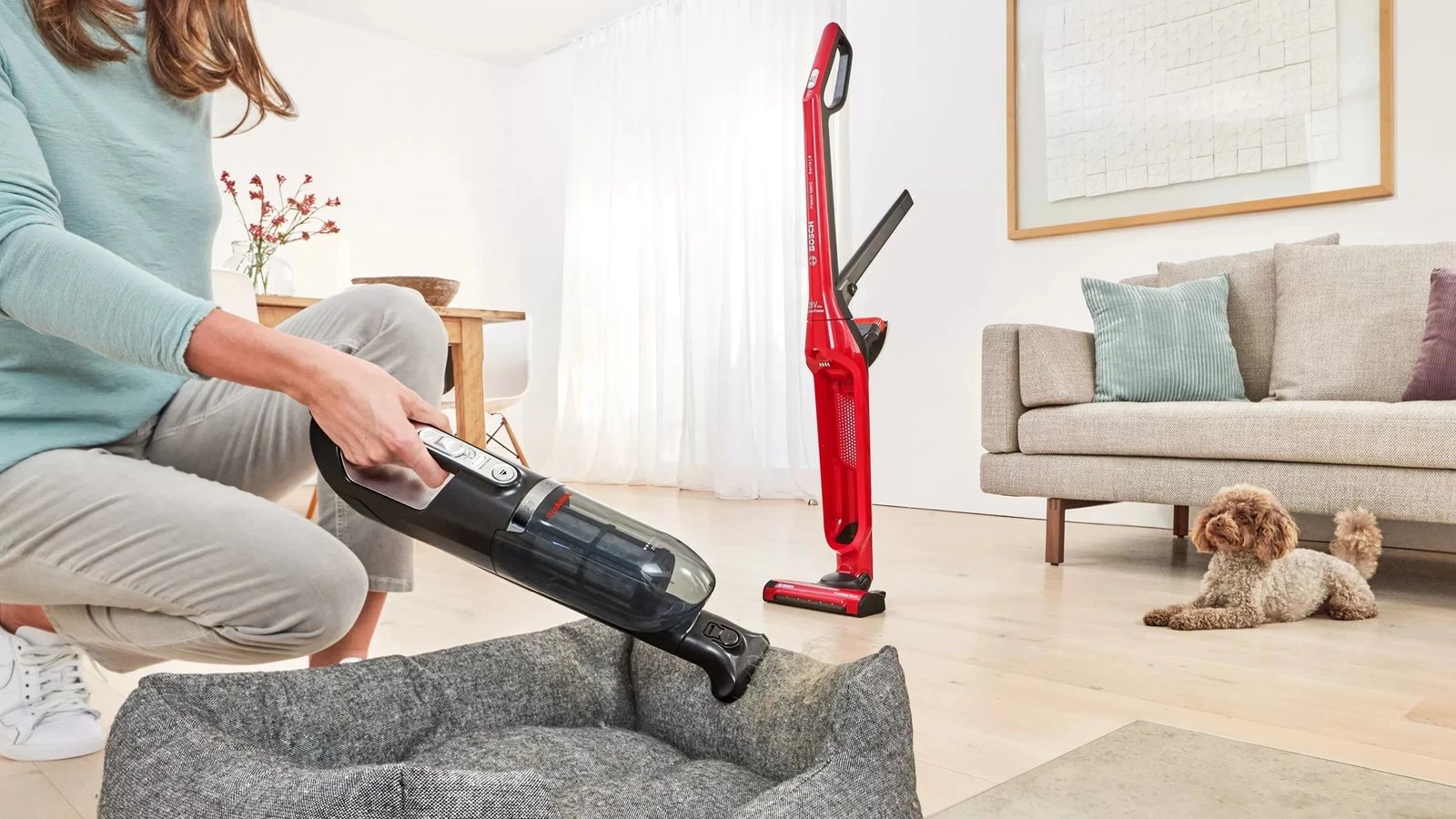 Fshesë elektrike Bosch Serie 4 BBH3ZOO28, e kuqe