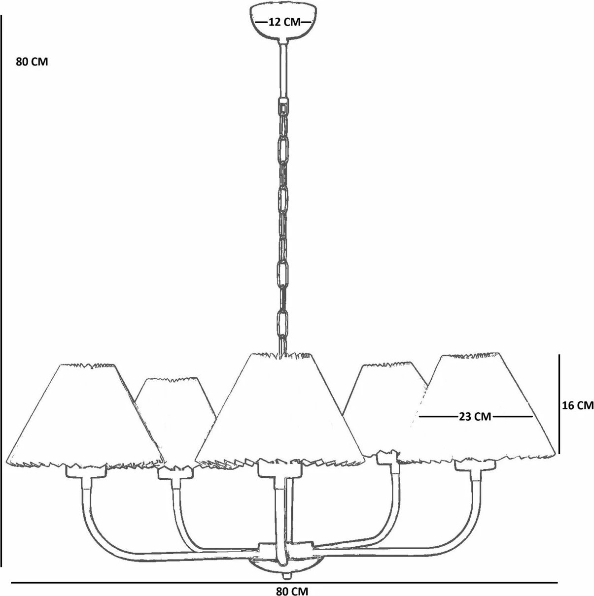 Llambadar Opviq, krem dhe ari, 8982-5