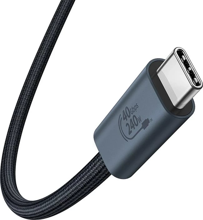 Kabllo USB C në USB C Baseus, 1 m, 240 W, E zezë Kabllo USB C në USB C Baseus, 1 m, 240 W, E zezë