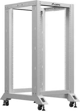 Raft serverash i hapur, Lanberg, OR01-6822-S, 19" 22U 600x800, ngjyrë gri RAL 7035