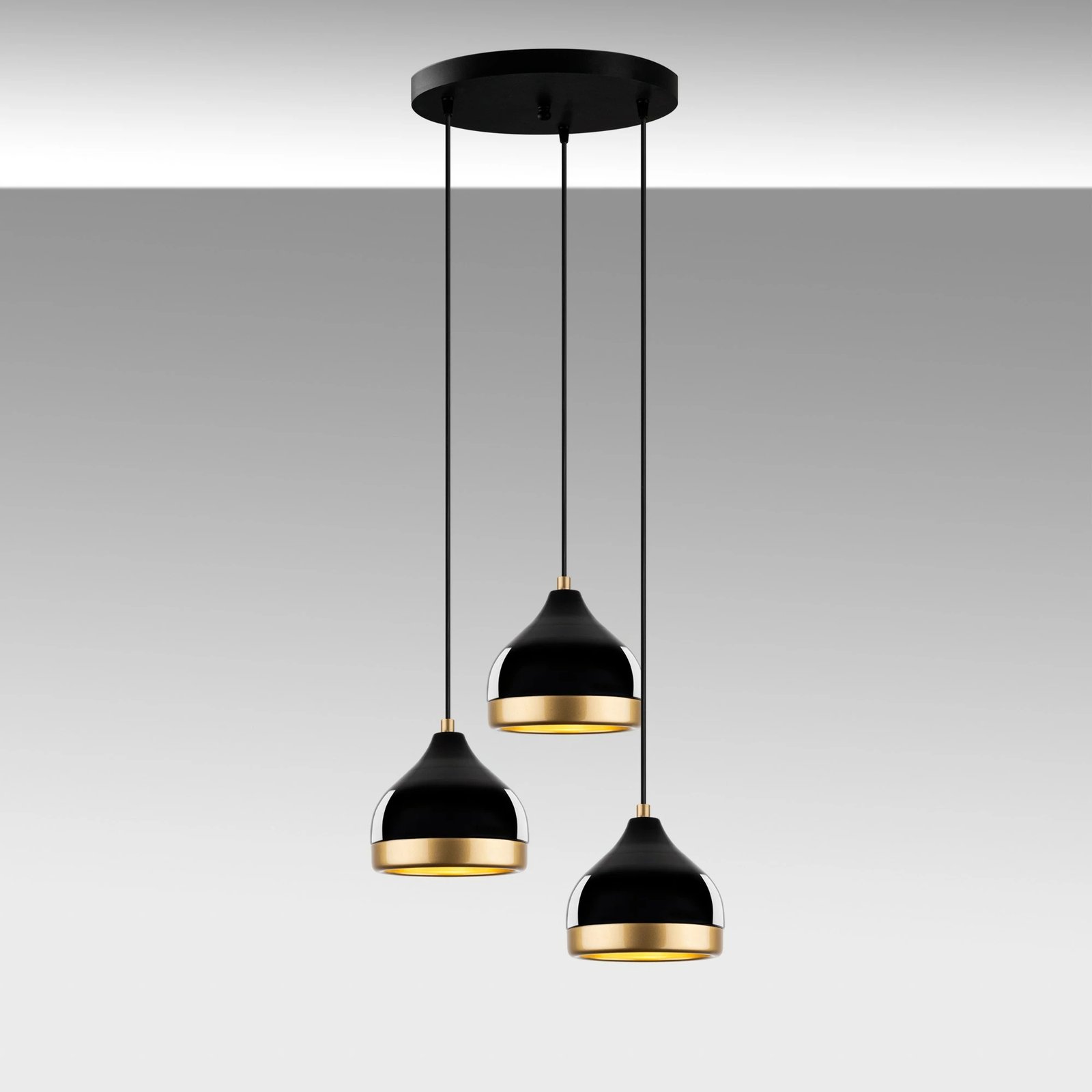 Llambë tavani Opviq Yildo, e zezë, M-6874