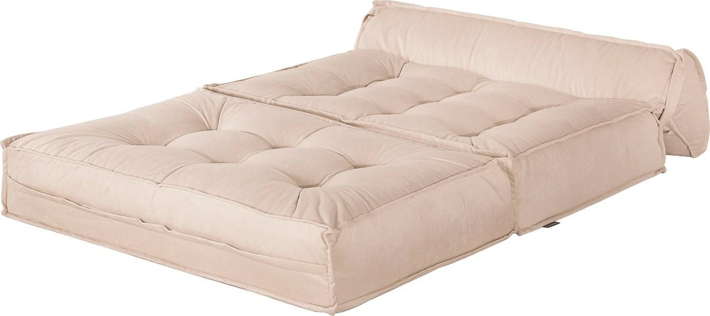 Divan-krevat 2 vendësh, Atelier del Sofa, kadife bezhë