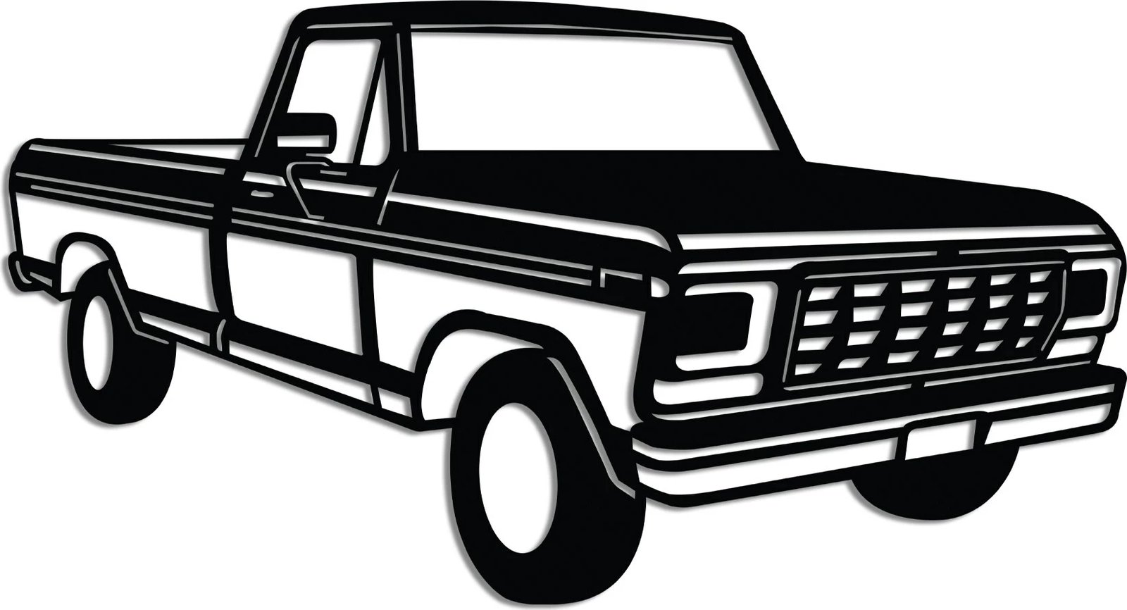 Aksesor dekorativ metalik për mur, Wallity, FORD F-250 Ranger Pickup