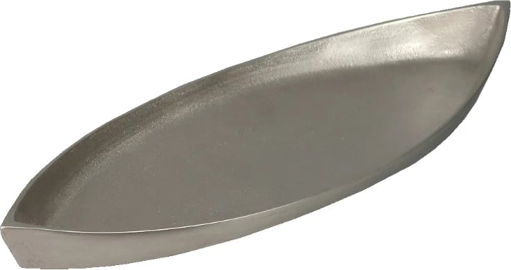 Tabaka dekorative KEN, alumin, ngjyrë argjendi matte, 50x18x5 cm