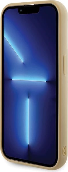 Mbështjellës Guess Disco Metal Script për iPhone 15 Pro, ari