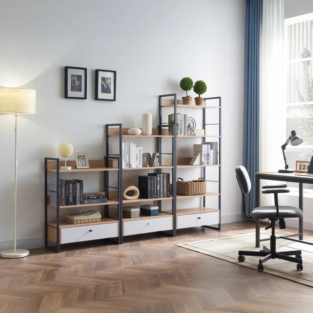 Raft librash Trilogy, natyral, i zi, 70x30x90