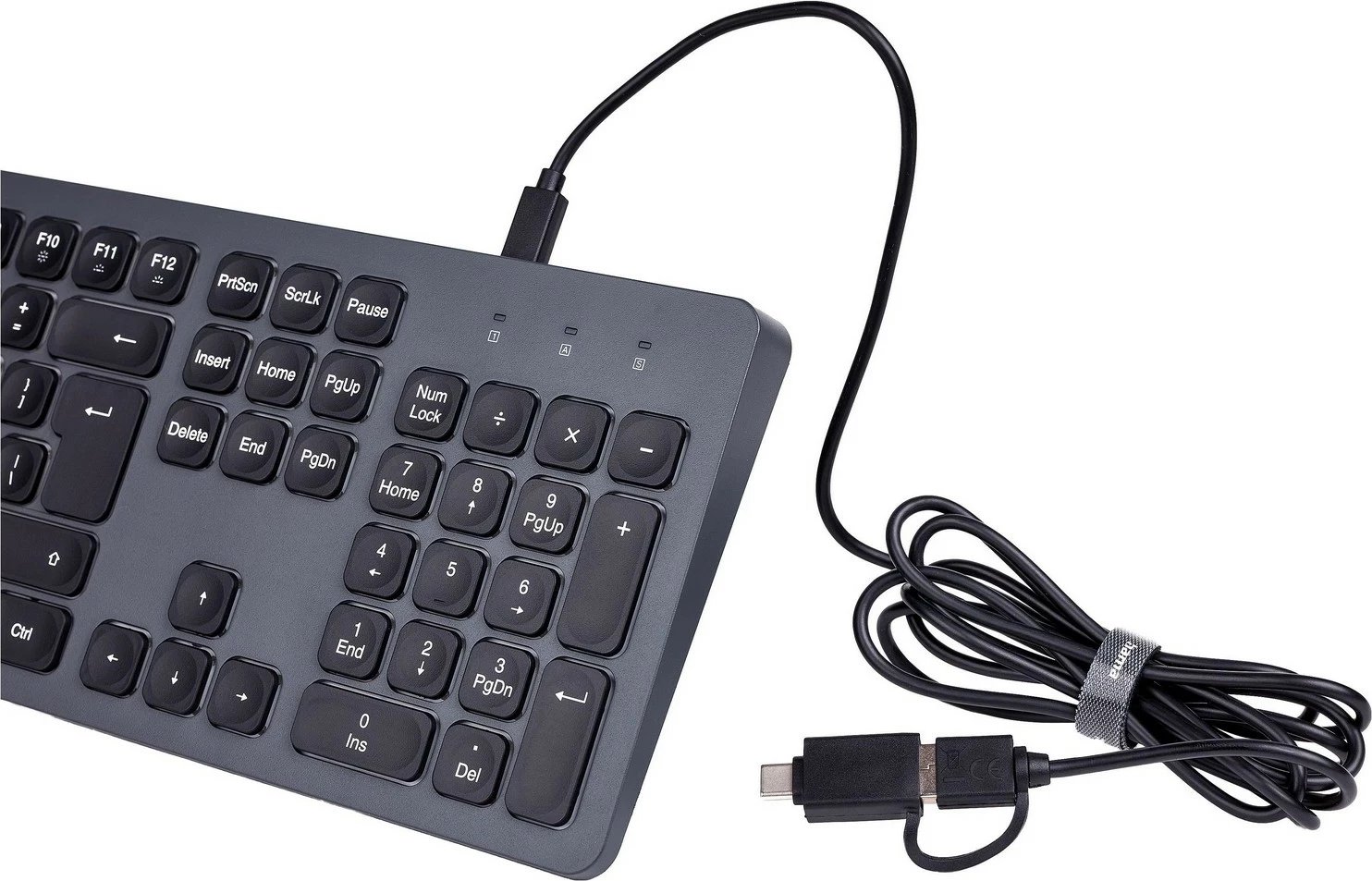 Tastierë Hama CK-400, 105 taste, USB, e zezë-gri