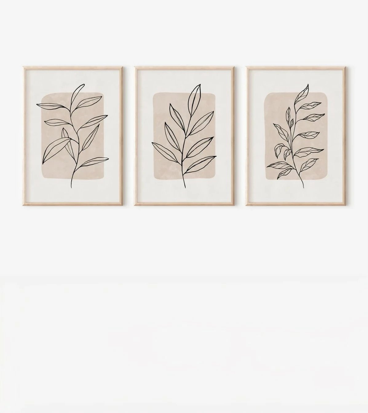 Set pikturash dekorative me kornizë, 3 pjesë, Wallity, 3Dartsohoset54