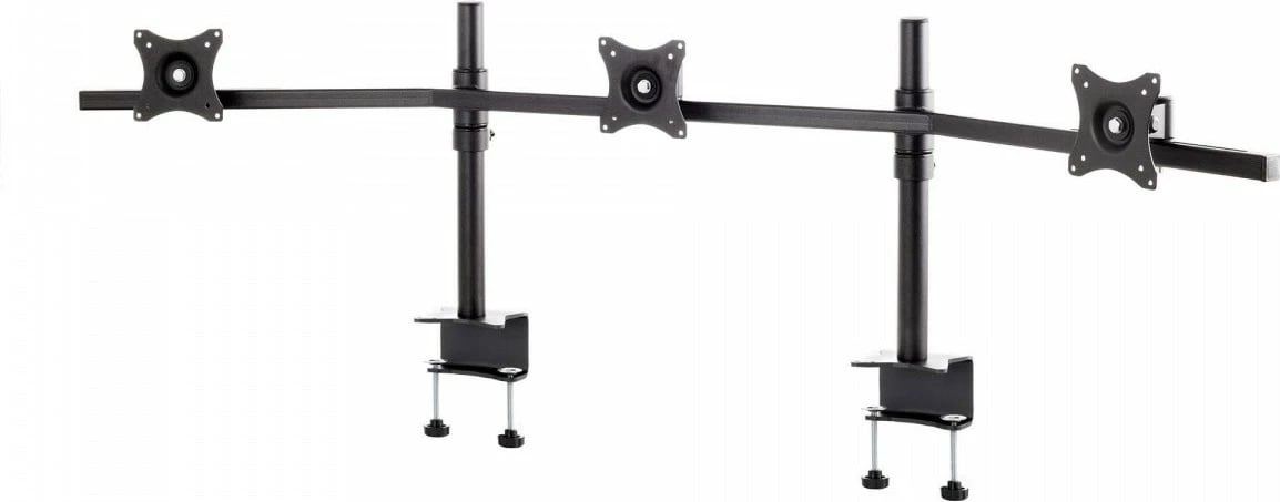 Mbajtëse tavoline për 3 monitorë Edbak SV11, për monitorë 19-27", VESA 75x75/100x100, e zezë
