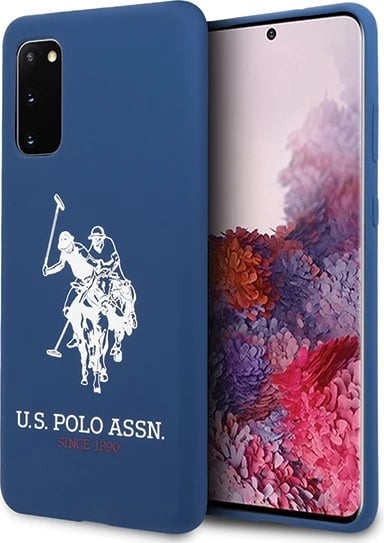 Mbështjellës U.S. Polo Assn. USHCS62SLHRNV Silicone për Samsung Galaxy S20, Blu