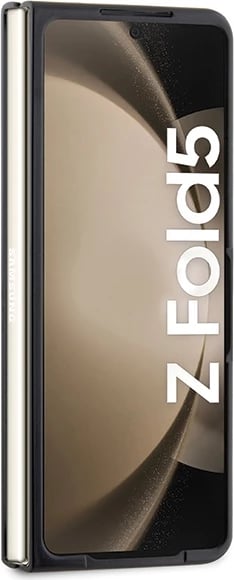 Mbështjellës BMW Leather Hot Stamp për Samsung Galaxy Z Fold 5, i zi