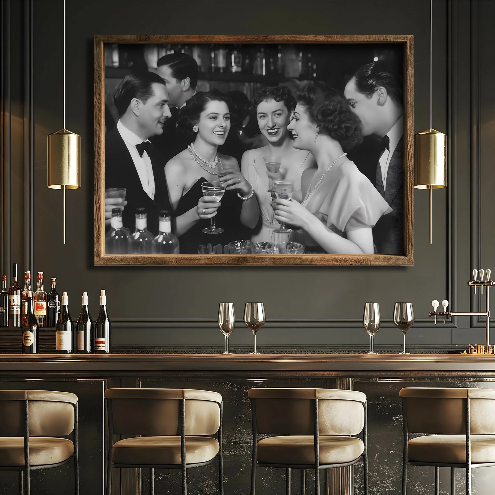 Pikturë dekorative me kornizë MDF, Wallity, GE151-L