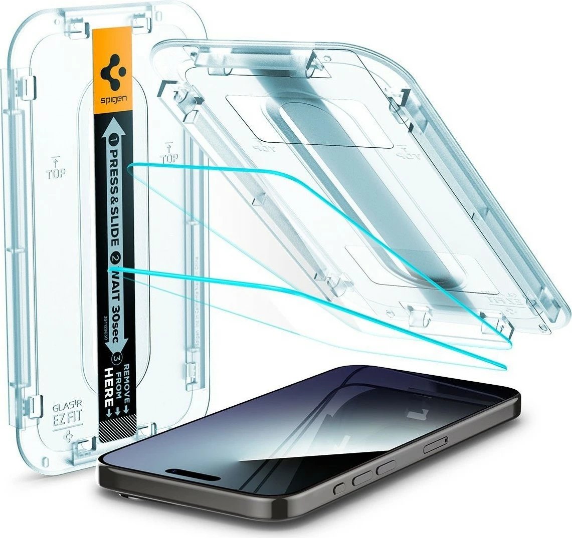 Mbrojtës ekran për iPhone 15 Pro Max Spigen, transparent