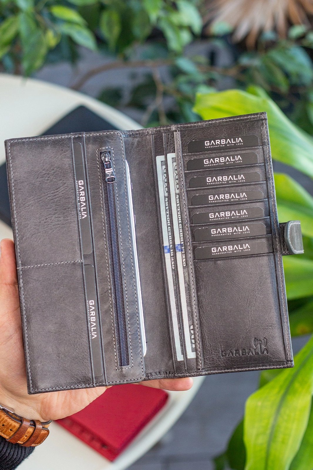 Portofol unisex Zoozie Bags, Albert, ngjyrë gri