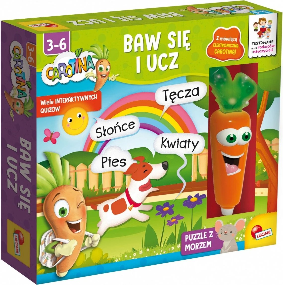 Set edukativ Carotina Lisciani Have Fun and Learn, me laps elektronik, për fëmijë, shumëngjyrësh