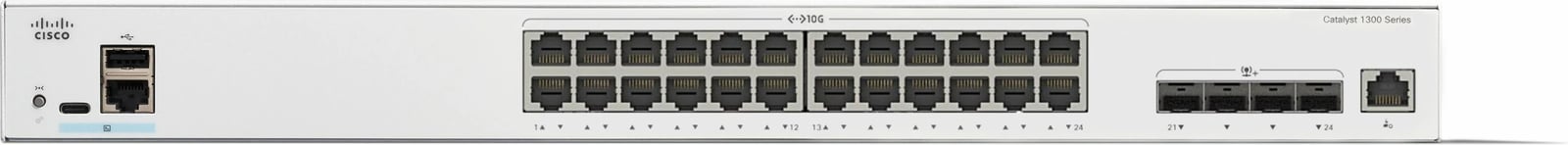 Switch Cisco Catalyst C1300-24XT, Managed, L2/L3, rack mounting