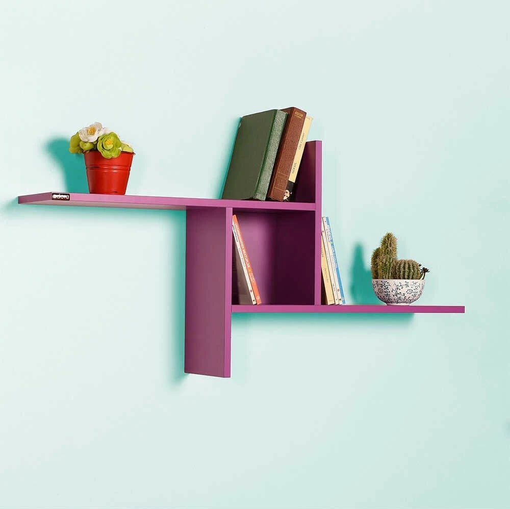 Raf muri ngjyrë vjollcë Hanah Home, Raf-04-Uu-1