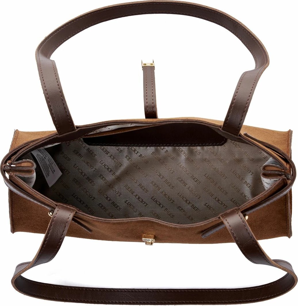 Çantë krahu Lucky Bees, ngjyrë kafe zdrukth, Maya