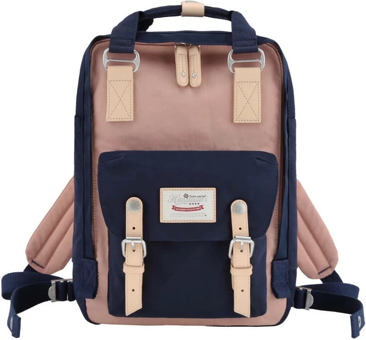 Çantë shpine Himawari 188L për laptop 14", navy blue-rozë