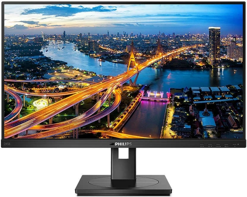 Monitor Philips 245B1, 23.8", IPS, QHD, Pivot, i zi