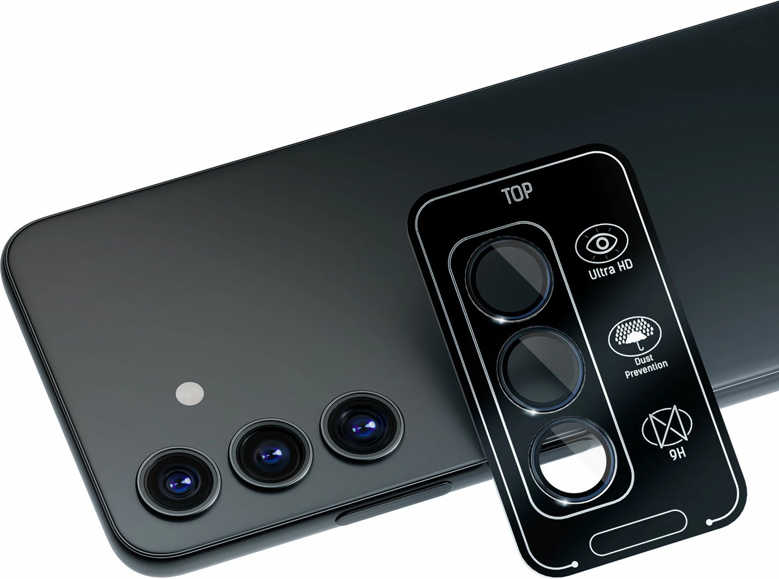 Mbështjellës xhami për kamerë Samsung Galaxy S23 FE 3mk Lens Protection Pro, i zi