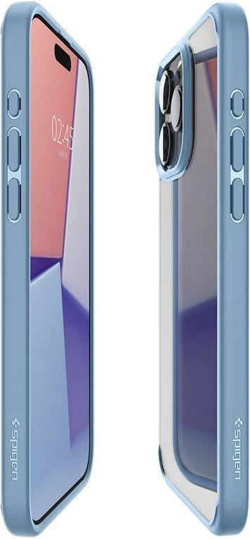 Mbështjellës Spigen Ultra Hybrid për iPhone 15 Pro Max, Kaltër e lehtë