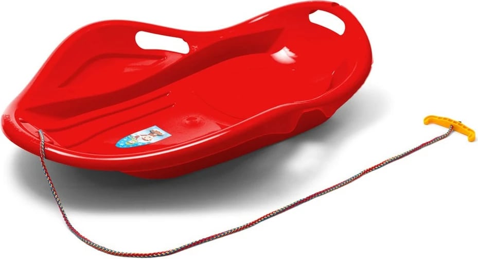 Sanie plastike, Baby Mix, PREMIUM KOMFORT 80 cm, me litar tërheqës, deri 50 kg, e kuqe