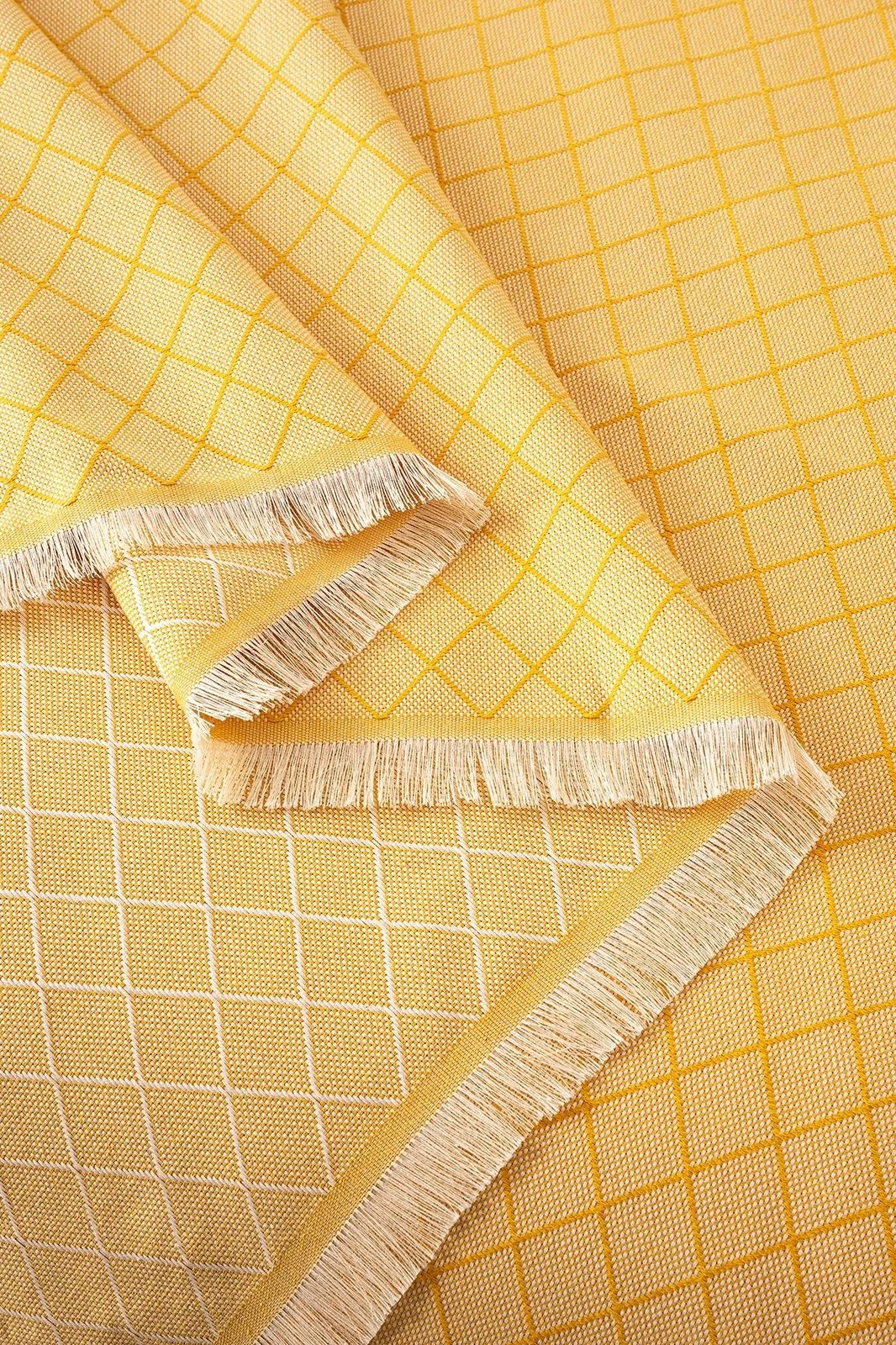 Batanije Double Pique, ngjyrë mustard, L'essentiel, 210x230cm