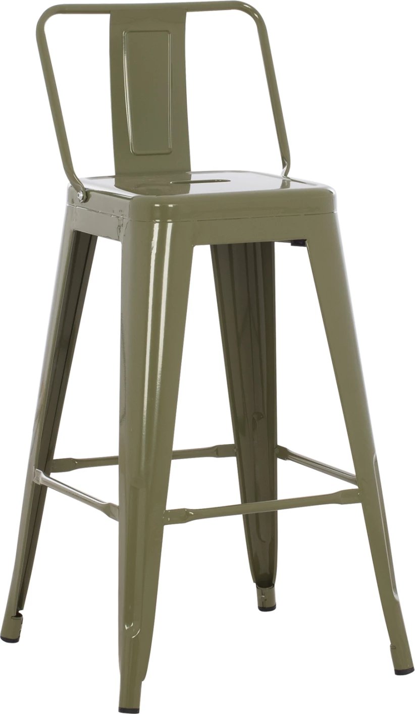 Karrige për bar, mesatare, metalike, FH8574.03, 42x42x98 cm. e gjelbër