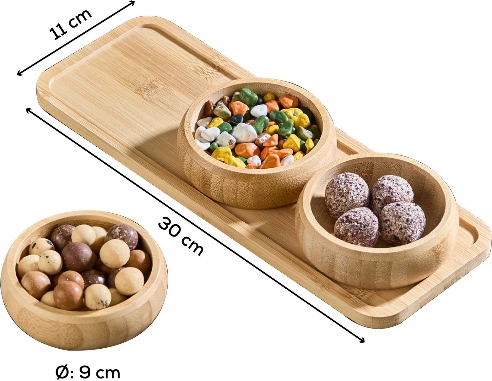 Set pjatash për meze (4 copë), Hermia Concept, shumëngjyrësh, Acero-32119