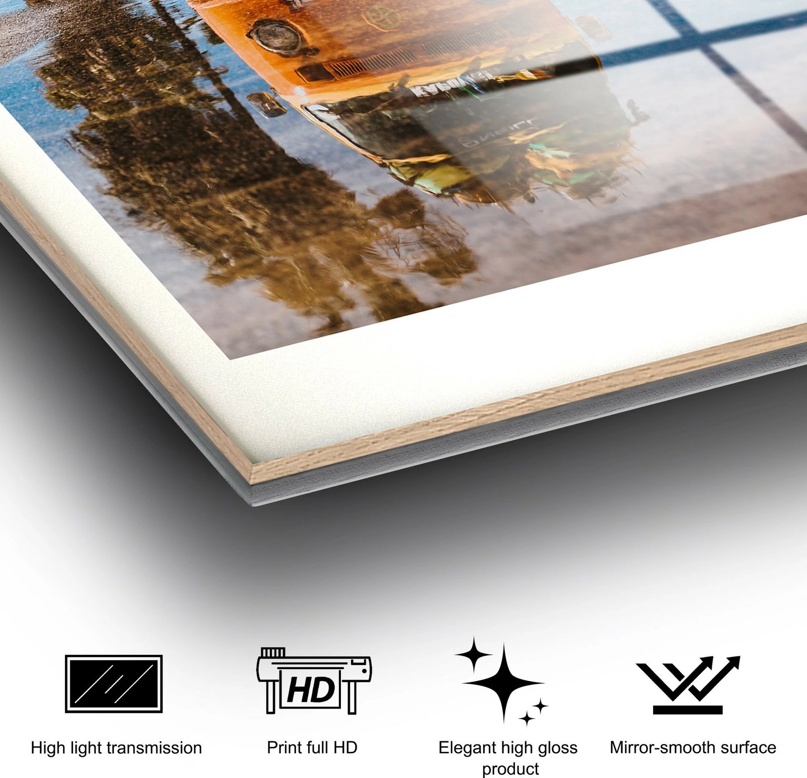 Pikturë dekorative prej xhami të temperuar, Wallity, UV-1073, 30x45cm