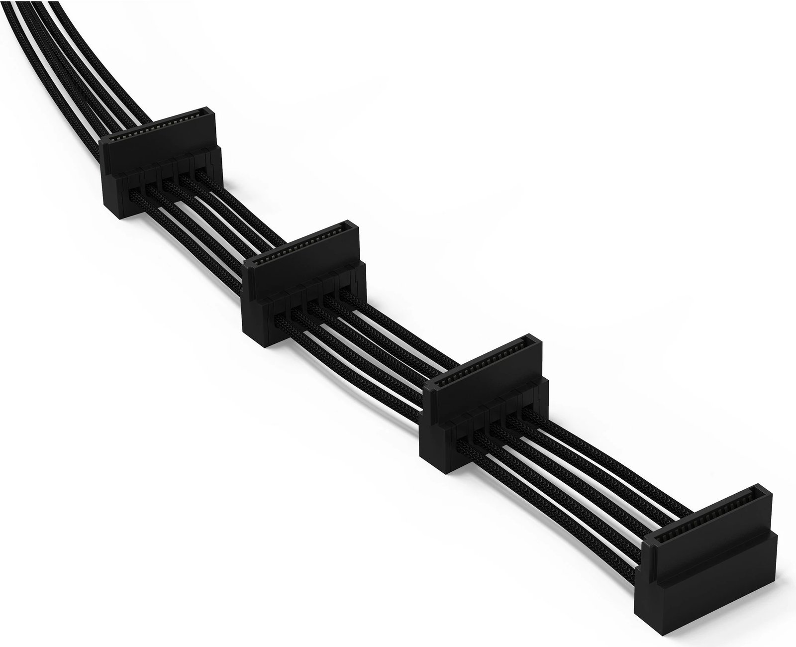 Kabllo energjie be quiet Power Cable 4x S-ATA 720mm, e zezë