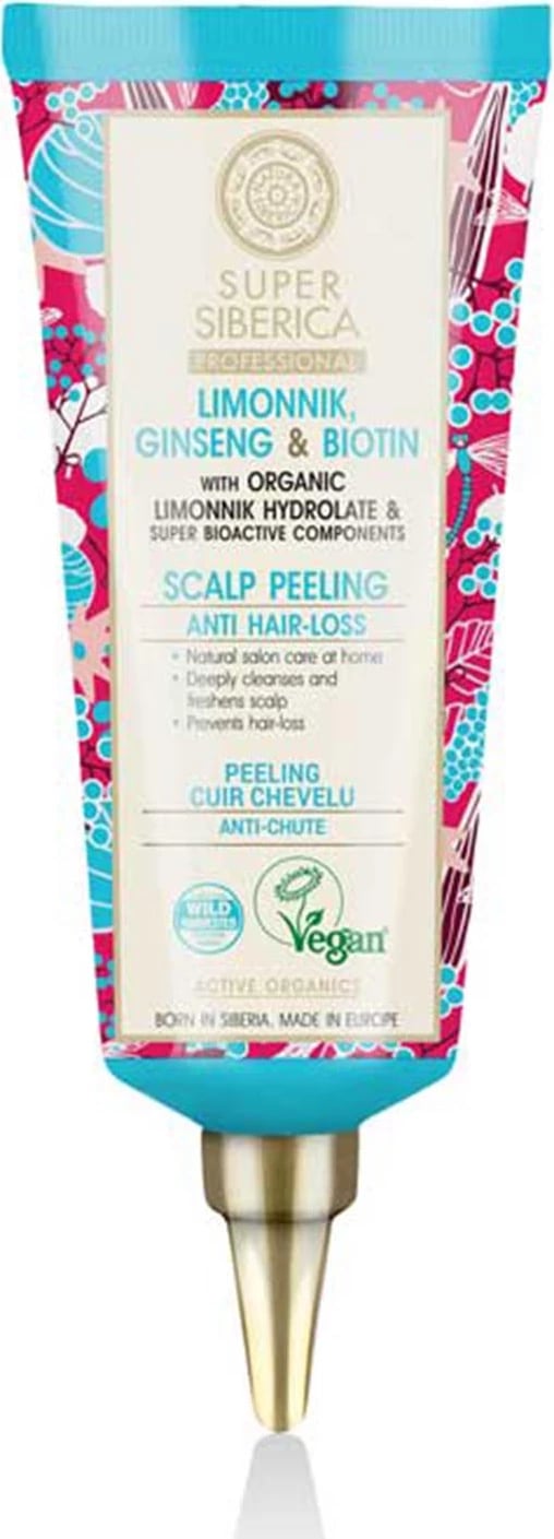 Peeling për skalp unisex Natura Siberica Schizandra Ginseng & Biotina 400ml