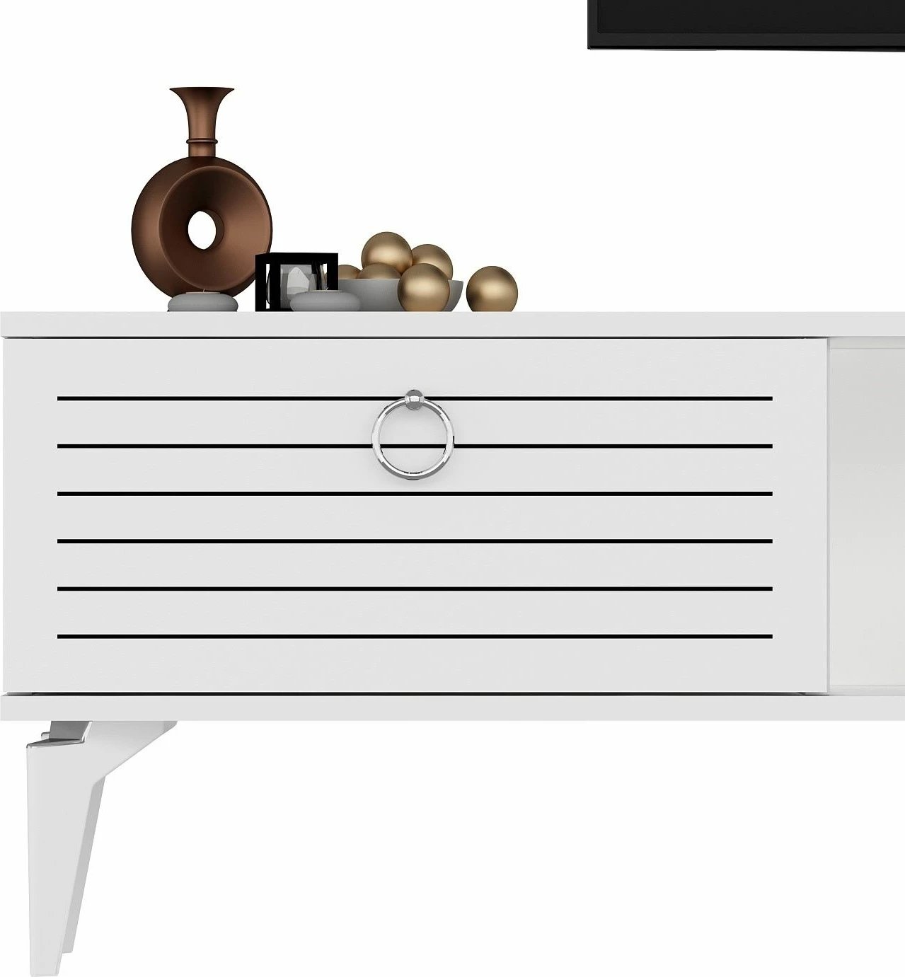 Komodë TV Skye Decor, Arona, e bardhë