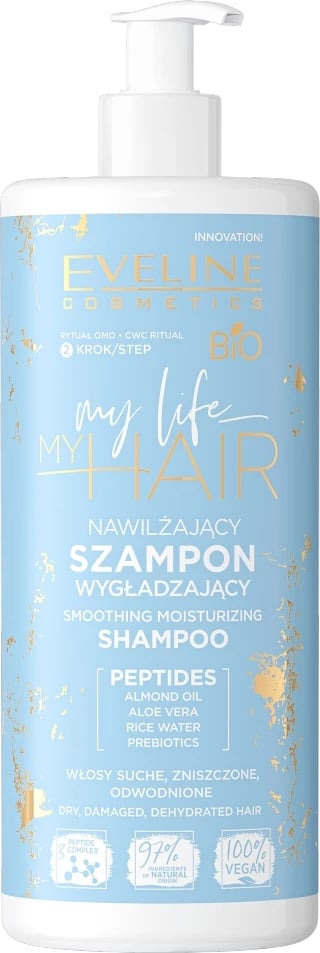 Shampon për femra Eveline Cosmetics My Life My Hair Moisturizing Smoothing, 400ml