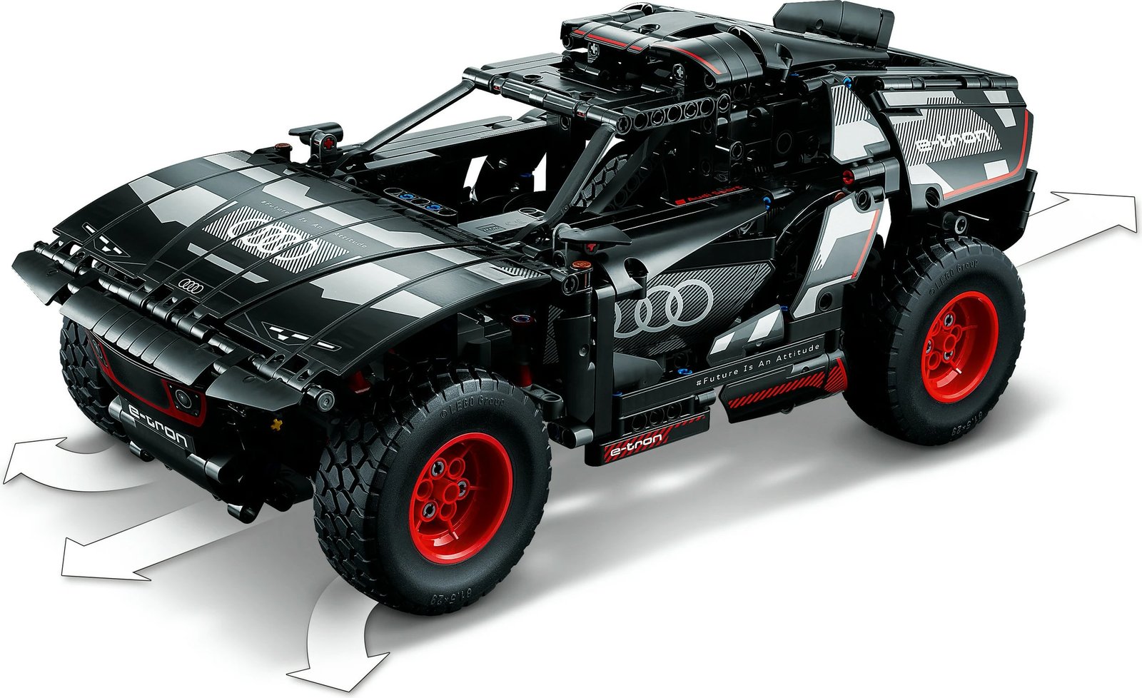 LEGO Technic Audi RS Q e-tron, 914 pjesë, ngjyrë e zezë