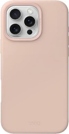 Mbështjellës UNIQ Lino Hue MagClick për iPhone 16 Pro, Rozë