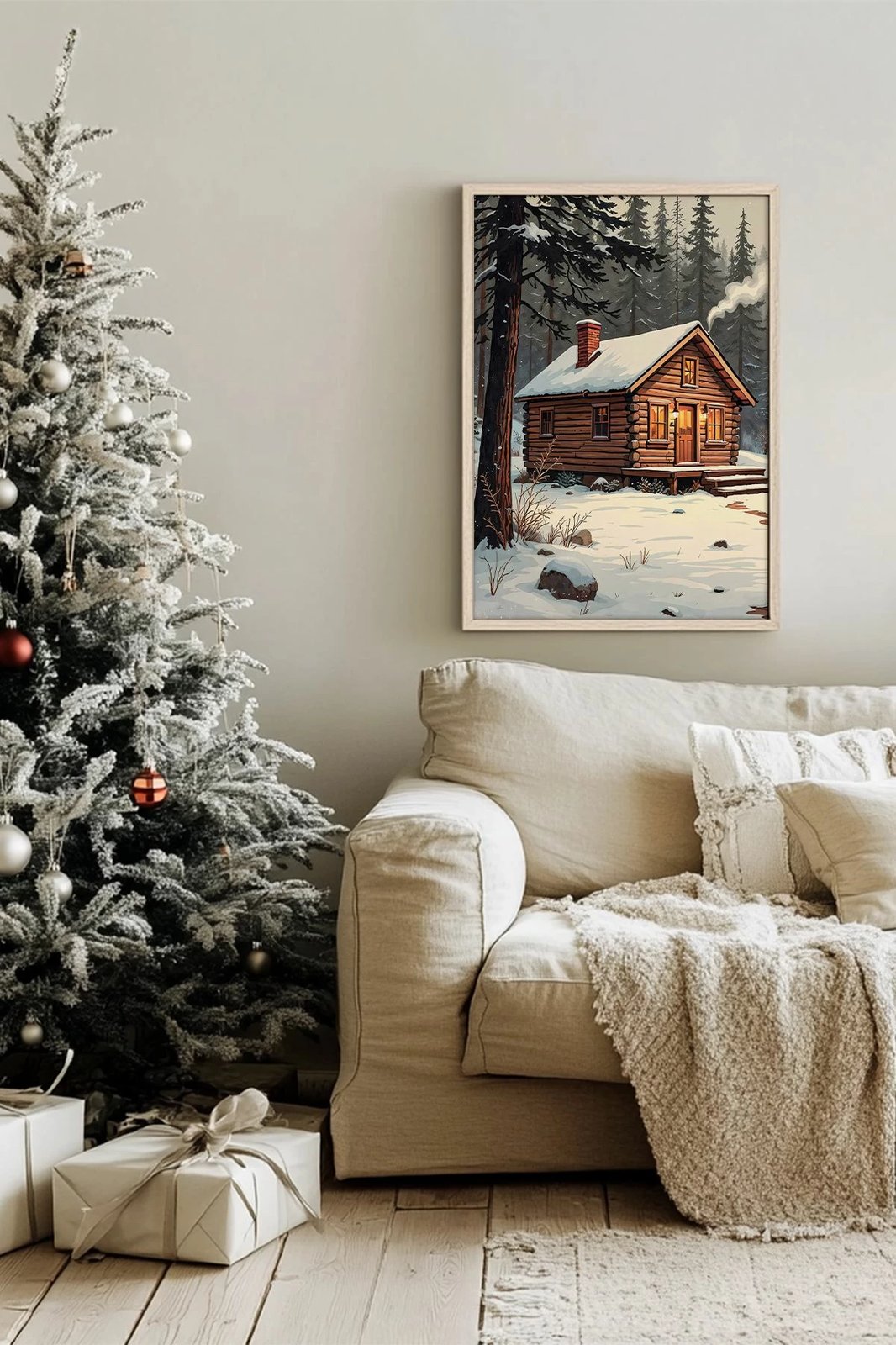 Pikturë dekorative me kornizë, Wallity, Nwyearsngmdl9, shumëngjyrëshe, 33x48cm