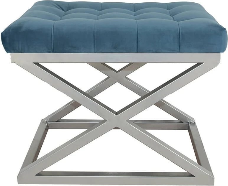 Puf Atelier del Sofa, kapraz, argjend dhe kaltër