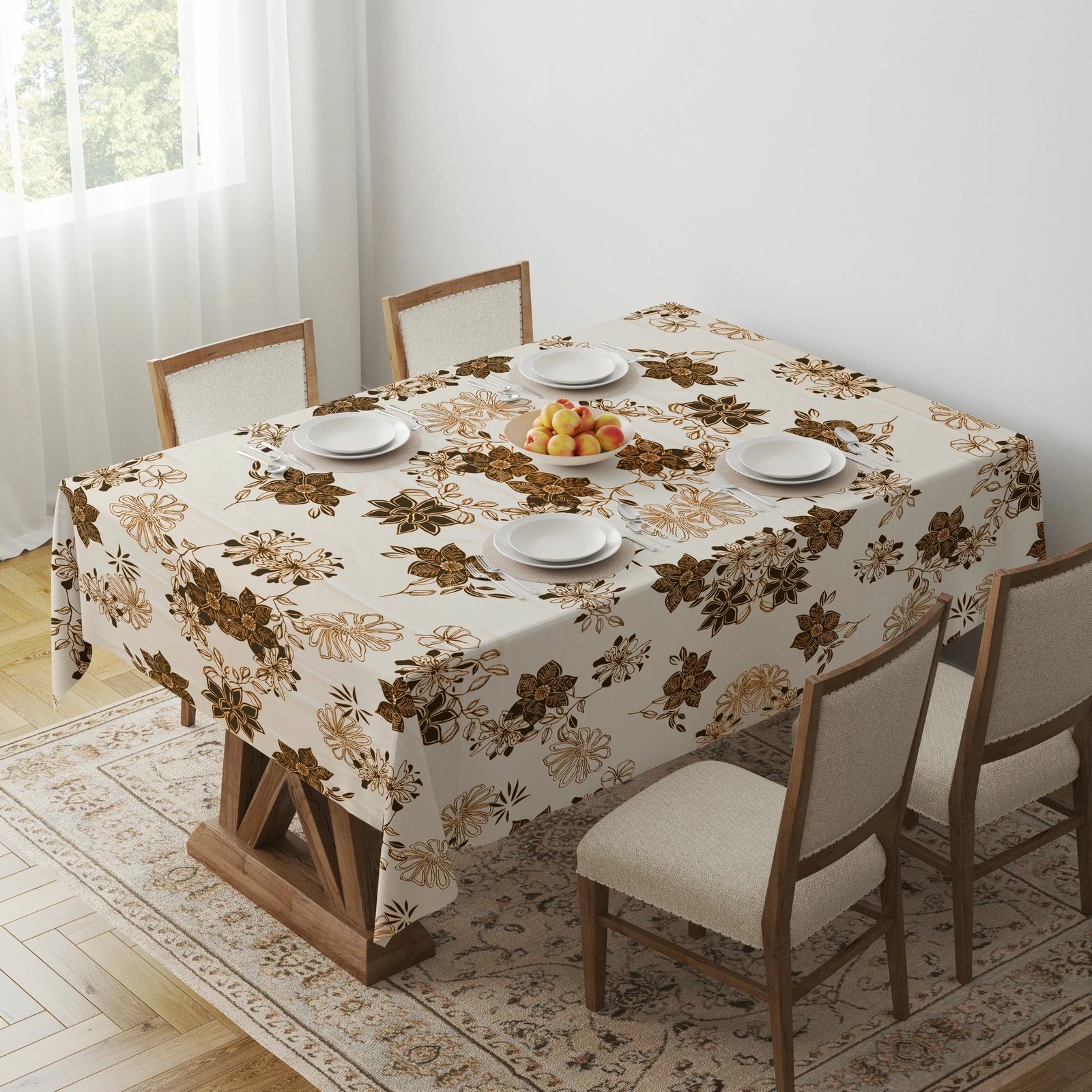 Mbulesë tavoline Hermia, Gravellamc4, 140x140cm