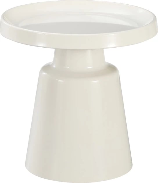 Set tavolina kafeje Ginoze, metal i bardhë, 2 copë